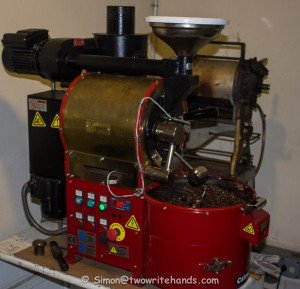 Ruiz's Original Coffee Roaster Now Used for Test Batches 