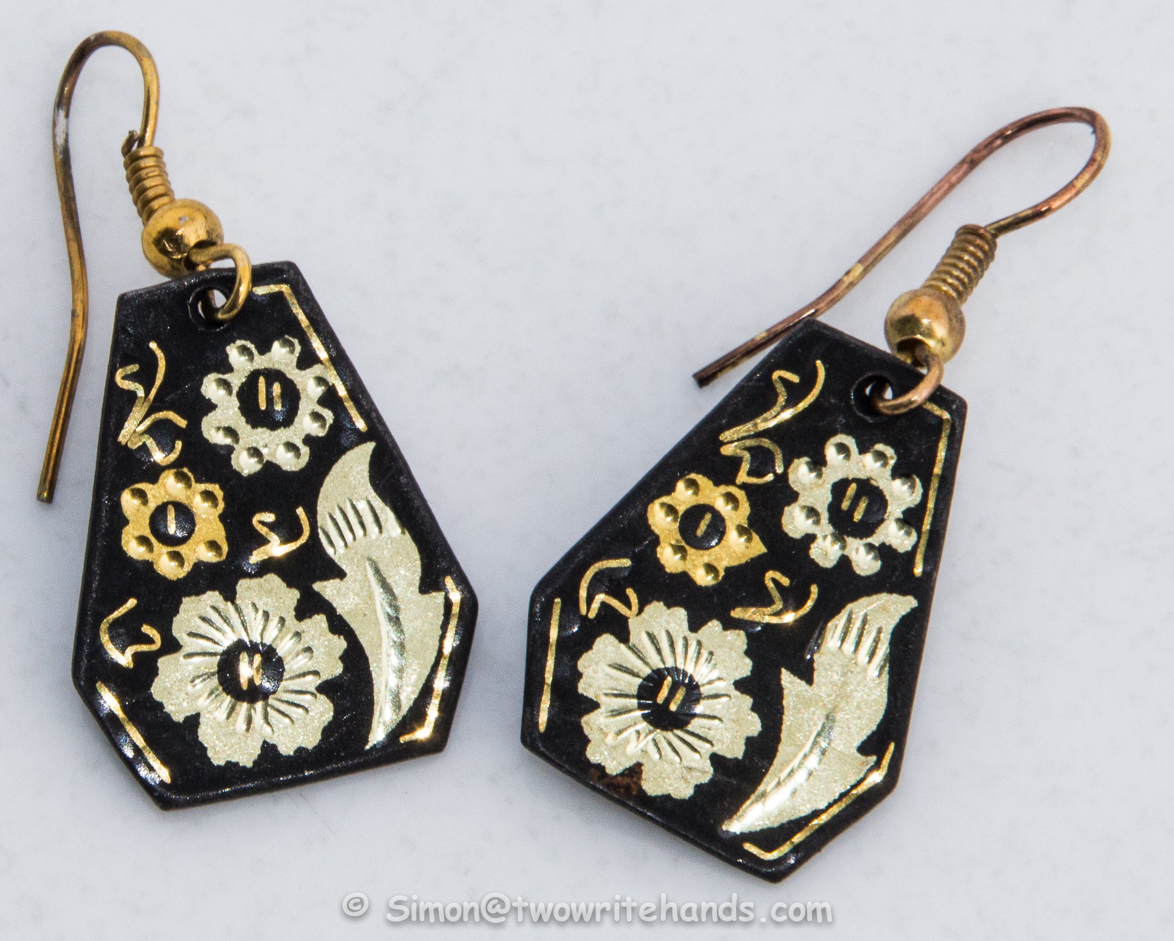 Details about   Lot 87 14 PCS.Toledo Spain 24K Gold Plated Earrings Pins Damascene Style Jewelry 