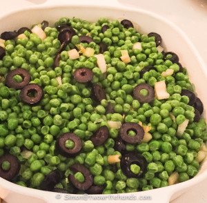 Peas with Olives and Celery