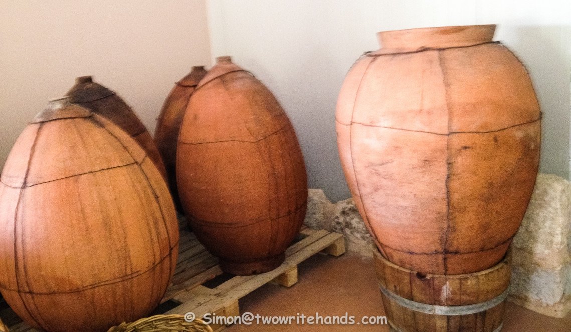 Amphoras at the Kadma Winery