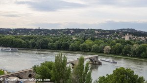 River Boats Passing the Pont d'Avignon