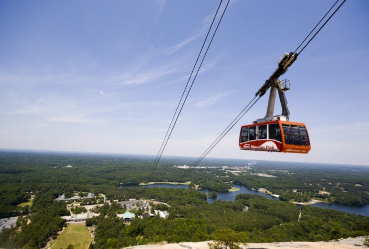 The Sky Ride and View from the Top of Stone Mountain (Photo credit to Stone Mountain Park)