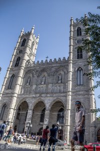 Exterior of Notre-Dame Basilica in Montreal
