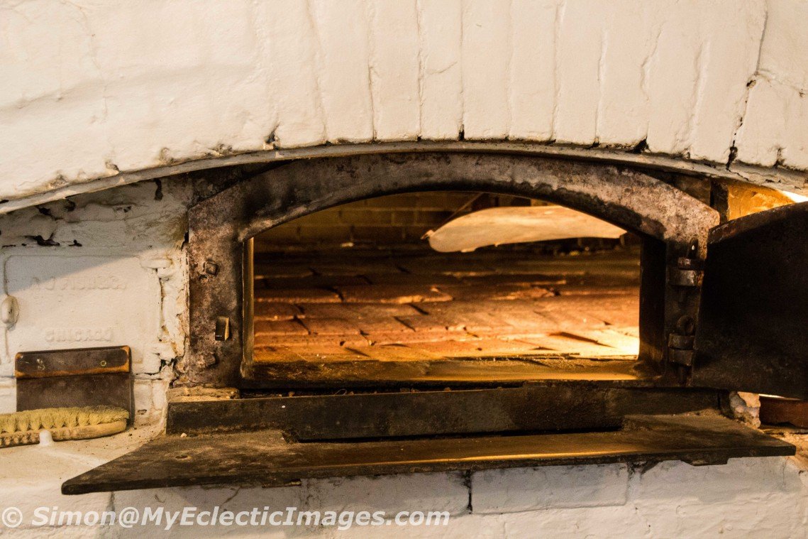 Looking Inside the Brick Oven at Hahn's Bakery