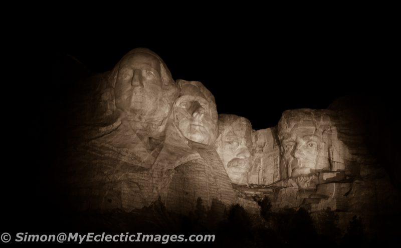 Mount Rushmore Illuminated