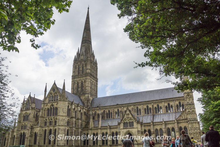 Salisbury Cathedral seen from the Cathedral Close