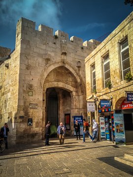 Jaffa Gate into the Old Quarter of Jerusalem (©simon@myeclecticimages.com)