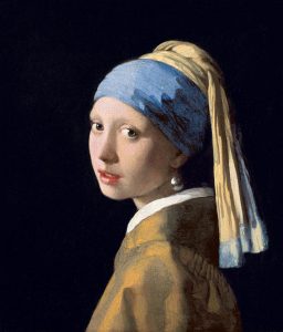 Painting of Girl with a Pearl Earring (photographer unknown)