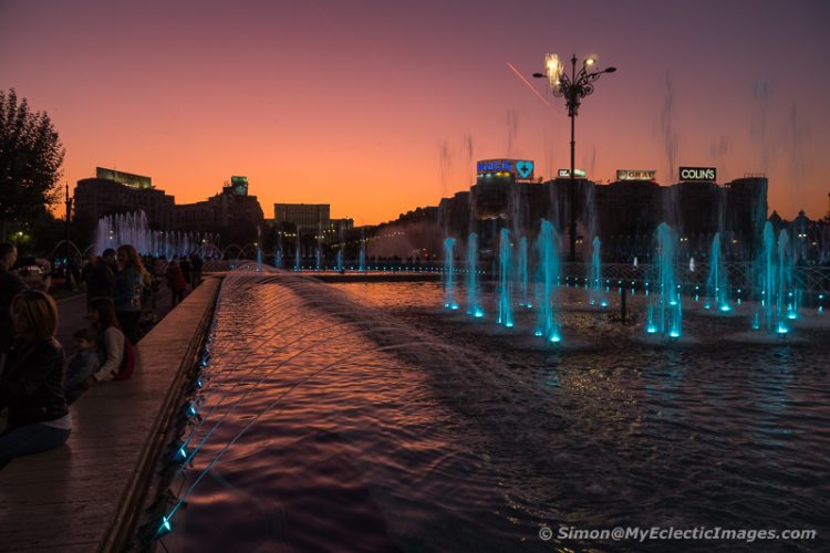 Fountains Installed in Piata Unirii, Bucharest, After 1989 (©simon@myeclecticimages.com)