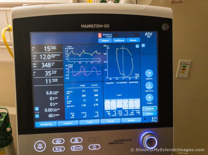 Part of the Array of Life Support Equipment Used During My Stay at UNC (©simon@myeclecticimages.com)