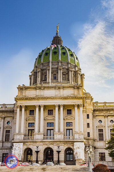 Main Entrance to the Pennsylvania State Capitol in Harrisburg (©simon@myeclecticimages.com)